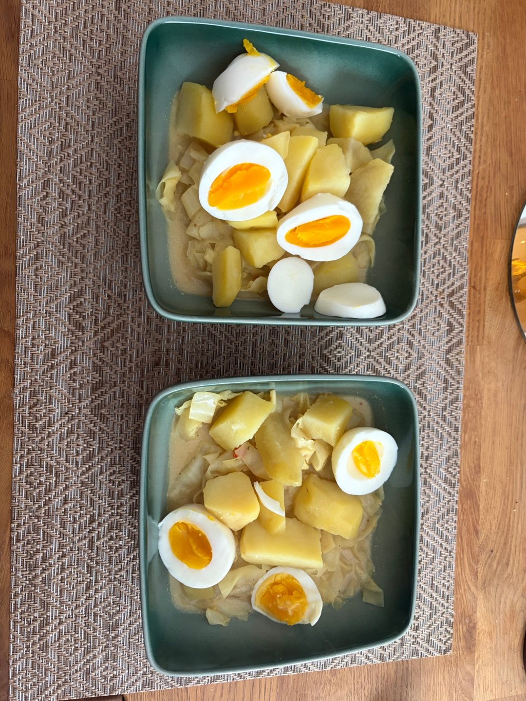 Rezepte: Spitzkohl – Kartoffel – Gemüse | in Senf-Sauce mit Ei |&nbsp;vegetarisch